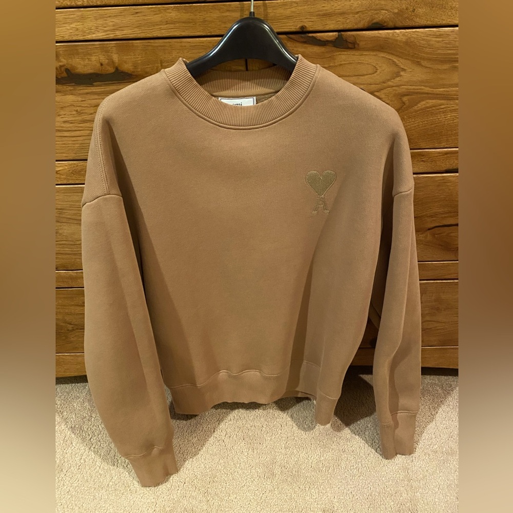 Mens AMI Paris oversized crewneck sweatshirt